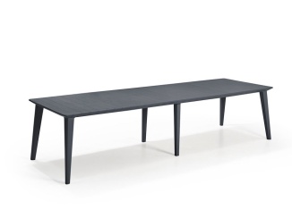 Stoly – Keter Jídelní stůl Lima - 313 x 98 x 74 cm - grafitový