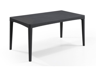Stoly – Keter Zahradní stůl Girona - 160 x 90 x 74 cm - grafitový