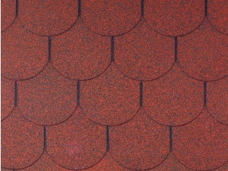 Strešný šindeľ Gutta – Guttatec Topglass Beaver červená 3 m²