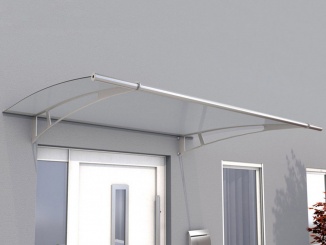 Striešky nad dvere Gutta – Guttavordach PT/XL 205 x 142 - strieborná / číra 7311403