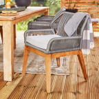 Teak chair Granada with cushion Tuindeco