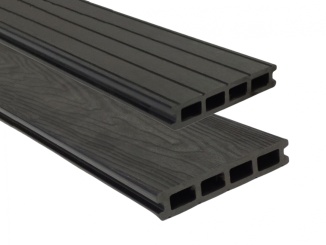 Terasové dosky Gutta – Gutta Guttadeck 3D dark grey, 140 x 25 x 4000 mm