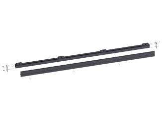Tolórendszerek – Ermetika Bin Air do zdi , MATNÁ, ČERNÁ, 2100mm