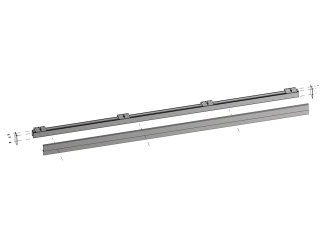 Tolórendszerek – Ermetika Bin Air do zdi , MATNÁ, STŘÍBRNÁ, 2100mm