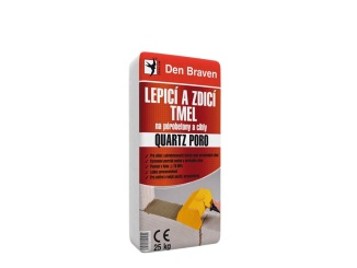 Tömítőanyagok Den Braven – Lepicí a zdící tmel na pórobetony a cihly QUARTZ PORO, pytel 25 kg