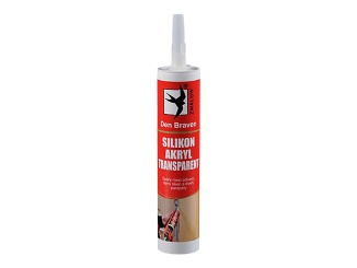 Tömítőanyagok Den Braven – Silikon akrylový tmel kartuše 280 ml, transparetní