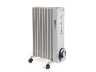 Topení – G21 Olejový radiátor Merapi bílý, 9 žeber, 2000 W