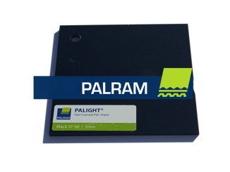 Transparentné plasty Palram – Palram PVC Palight Color 2030 mm x 1520 mm, černá, 3,00 mm