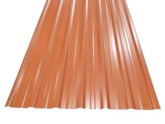 Trapézlemez Gutta – trapéz T-18 Plus 2000 x 1173 mm měděná hnědá