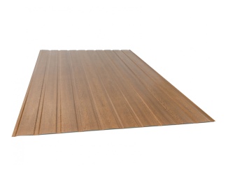 Trapézlemez Gutta – trapézový plech Guttatop T-7 2000 x 1200 mm zlatý dub