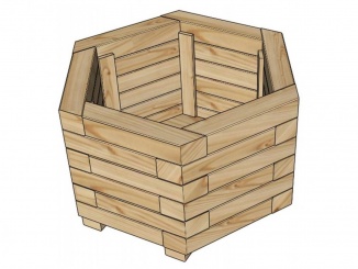 Truhlíky – POTTING7 (S7281) přírodní 40 x 40 x 27 cm