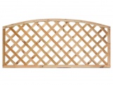 Tuindeco Diagonal trellis with arched frame H60cm