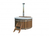 Tuindeco Hottub with internal stainless steel heater Ø180 cm Thermowood