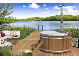 Tuindeco Hottub with internal stainless steel heater Ø180 cm Thermowood