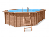 Tuindeco Luxury wooden swimming pool Cas Abou 814x460x138cm