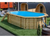 Tuindeco Luxury wooden swimming pool Daaibooi Beach 563x352x124cm