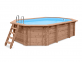 Tuindeco Luxury wooden swimming pool Daaibooi Beach 563x352x124cm