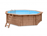 Tuindeco Luxury wooden swimming pool Kokomo Beach 560x517x129cm