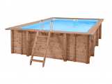 Tuindeco Luxury wooden swimming pool Playa Lagun 600x419x131cm