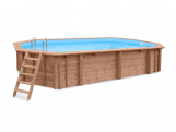 Tuindeco Luxury wooden swimming pool Playa Porto Marie 727x396x138cm