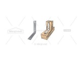 Uholník úzky 25x25x15x2 Klimas Wkręt-met ÚHELNÍK ÚZKÝ 100X100X20X2
