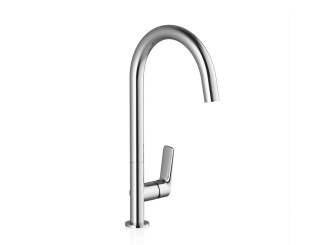 Umyvadlové – Ravak CL 016.00CR Umyvadlová stojánková baterie 393 mm s otočným ramínkem, bez výpusti, chrom