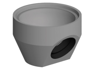 Utcai lefolyók – Kasi DN 450 (s vývodem) 380 mm, DN 200