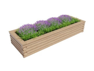 Üveg – Scobax Vyvýšený záhon Log Cabin