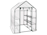 VespaGarden Zahradní fóliovník  Regal - 8 polic, 143x143x195cm - bílý
