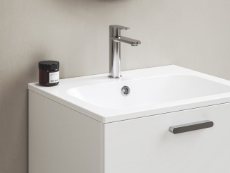 Vodovodní baterie – Ravak CR II 014.21BL Umyvadlová stojánková baterie BeCool 175 mm bez výpusti, černá