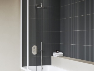 Vodovodní baterie – Ravak CR II 067.20BL.O3.RB071 Termostatická podomítková baterie 3-cestná bez tělesa, černá