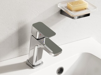 Vodovodní baterie – Ravak TD F 012.20BL Umývadlová batéria 144 mm bez odtokovej armatúry, čierna