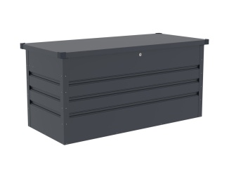 Vybavení k bazénu – G21 Zahradní box Denver 280 L, antracitový plechový
