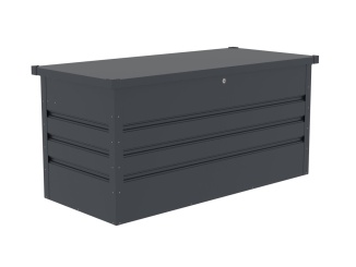 Vybavení k bazénu – G21 Zahradní box Denver 400 L, antracitový plechový