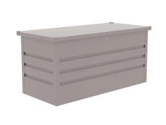 Vybavení k bazénu – G21 Zahradní box Denver 400 L, šedý plechový