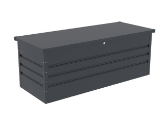 Vybavení k bazénu – G21 Zahradní box Denver 560 L, antracitový plechový