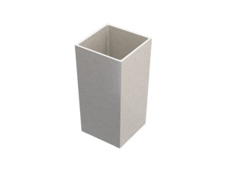Vybavení k bazénu – Granisil granitový květináč KUBI vysoký 60 cm