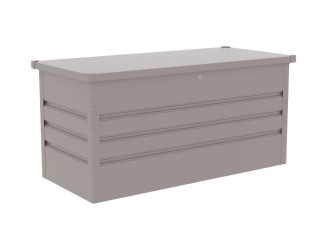 Vybavenie k bazénu – G21 Zahradní box Denver 280 L, šedý plechový