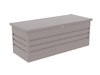 Vybavenie k bazénu – G21 Zahradní box Denver 560 L, šedý plechový