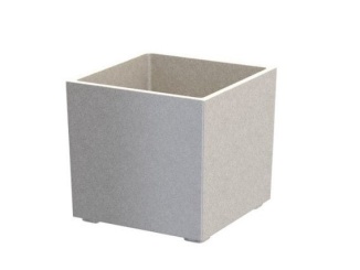 Vybavenie k bazénu – Granisil granitový květináč KUBI 30 cm