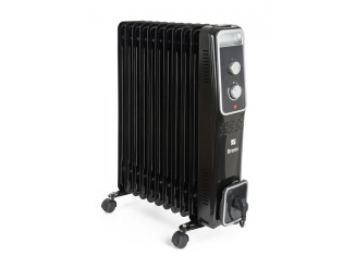 Vykurovanie – G21 Olejový radiátor Bromo černý, 11 žeber, 2500 W