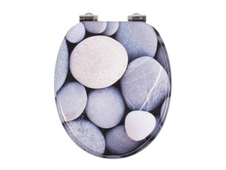 WC, bidety a pisoáry – Schütte GREY STONES | MDF, Soft Close