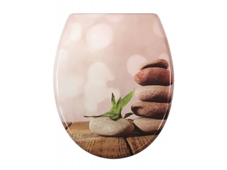 WC, bidety a pisoáry – Schütte STONE PYRAMID| Duroplast, Soft Close