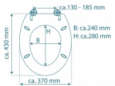 WC sedátka, záchodová prkna DIAMOND | MDF HG, Soft Close