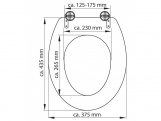 WC sedátka, záchodová prkna GREY STEEL | MDF, bez Soft Close