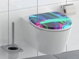 WC sedátka, záchodová prkna NEON PAINT | Duroplast, Soft Close