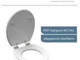 WC sedátka, záchodová prkna Schütte DIAMOND | MDF HG, Soft Close