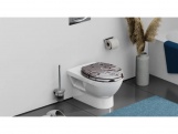 WC sedátka, záchodová prkna Schütte GREY STEEL | MDF, bez Soft Close