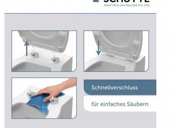 WC sedátka, záchodová prkna Schütte RAINDROP | Duroplast HG, Soft Close