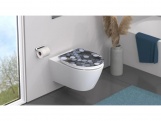 WC sedátka, záchodová prkna Schütte ROUND DIPS | Duroplast HG, Soft Close